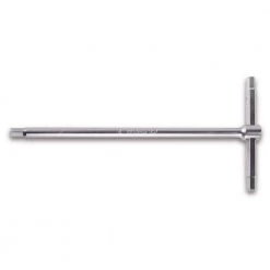 951 mm - 9 mm T-Handle Hex Key Wrench Metric with Adjustable Handle and 3 Tips by Beta