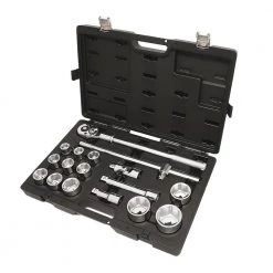 3/4 in. Drive Metric Socket Set with Ratchet (17-Piece) by Beta