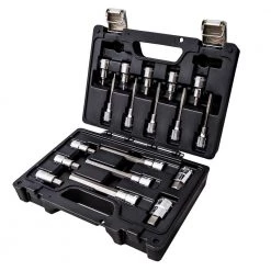 1/2 in. Drive Metric Socket Driver Set for Hexagon Screws (18-Piece) by Beta