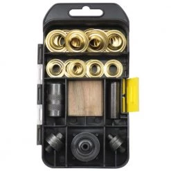 Brass Grommet Fastening Kit with Case, Includes (6) 1/2 in. and (6) 3/8 in. Grommets by General Tools 21 Brass Grommet Fastening Kit with Case, Includes (6) 1/2 in. and (6) 3/8 in. Grommets by General Tools -Deals Mayhew Store general tools grommets 81264 44 1000