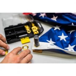 Brass Grommet Fastening Kit with Case, Includes (6) 1/2 in. and (6) 3/8 in. Grommets by General Tools 18 Brass Grommet Fastening Kit with Case, Includes (6) 1/2 in. and (6) 3/8 in. Grommets by General Tools -Deals Mayhew Store general tools grommets 81264 77 1000