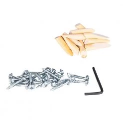 76-Piece Aluminum Pocket Hole Jig Kit with Pocket Screws Dowels and Storage Case by General Tools -Deals Mayhew Store general tools jigs 850 1f 1000