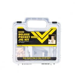 76-Piece Aluminum Pocket Hole Jig Kit with Pocket Screws Dowels and Storage Case by General Tools -Deals Mayhew Store general tools jigs 850 44 1000