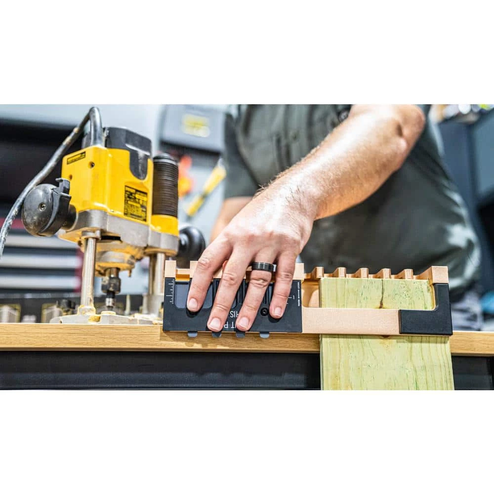 Portable Aluminum Dovetail Jig, 12-inch, Woodworking, Furniture Building & Cabinet Making With Router Bit by General Tools 5 Portable Aluminum Dovetail Jig, 12-inch, Woodworking, Furniture Building & Cabinet Making With Router Bit by General Tools - Image 5