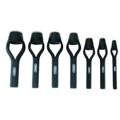Hollow Steel Arch Hole Punch Set (7-Piece) for Leather, Sheet Metal, Gaskets and Soft Surfaces by General Tools