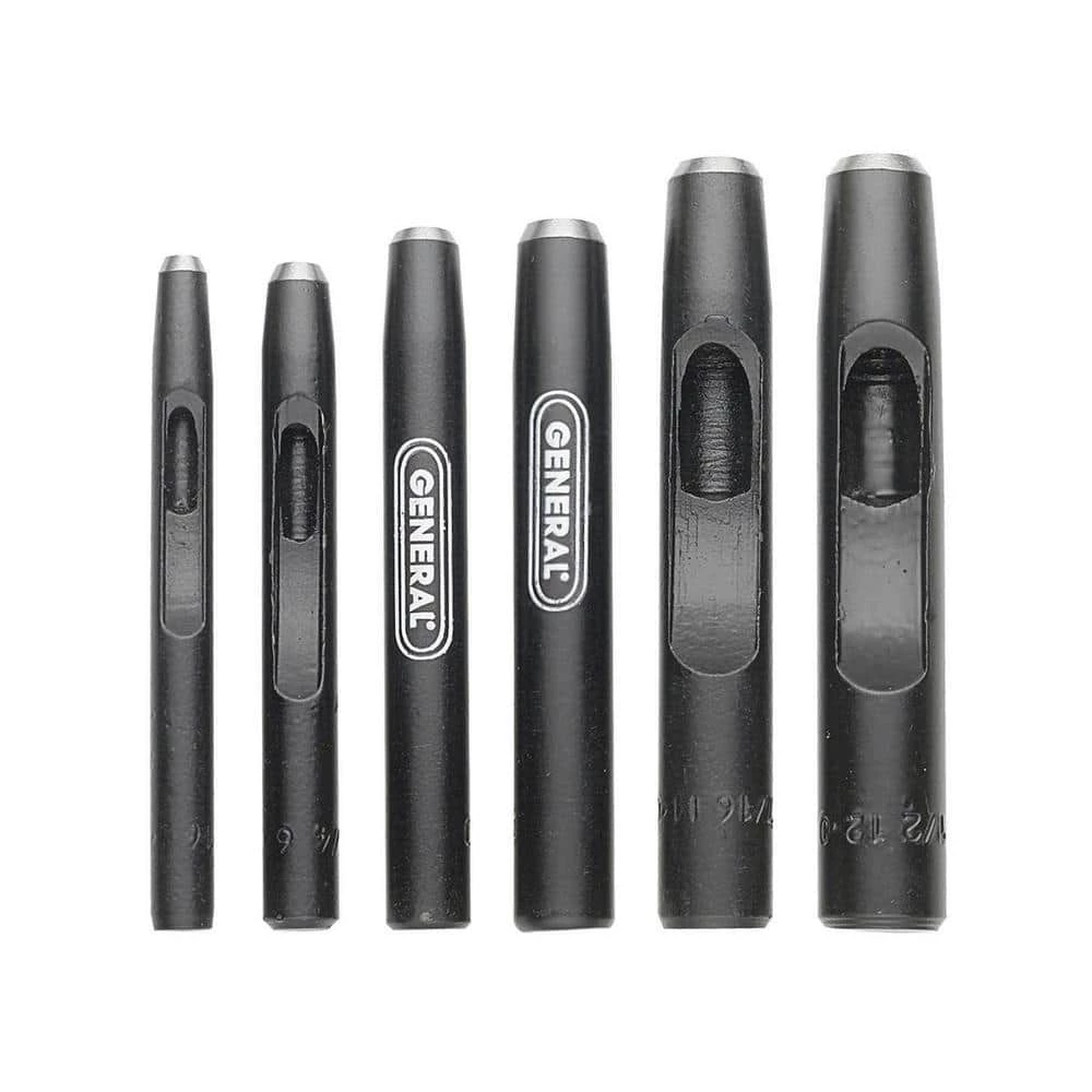 Hollow Steel Punch Set (6-Piece) by General Tools 1 Hollow Steel Punch Set (6-Piece) by General Tools