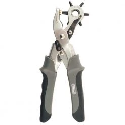 Heavy Duty Self-Opening Revolving Hole Punch Pliers for Leather Punching Belts Pet Collars Handbags and More by General Tools