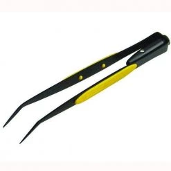 Bent Tip Lighted Tweezers by General Tools