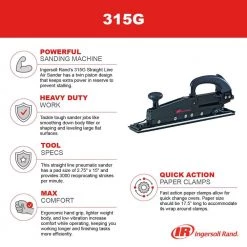 Straight Line Sander by Ingersoll Rand -Deals Mayhew Store ingersoll rand air sanders polishers 315g 1f 1000