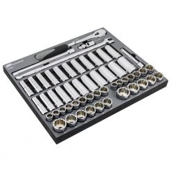 54 Piece 1/2 Inch Drive SAE/Metric Master Socket and Accessory Set by Ingersoll Rand -Deals Mayhew Store ingersoll rand ratchet socket sets 752002 4f 1000