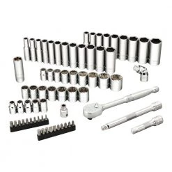68 Piece 3/8 Inch Drive SAE/Metric Master Mechanics Tool Set by Ingersoll Rand