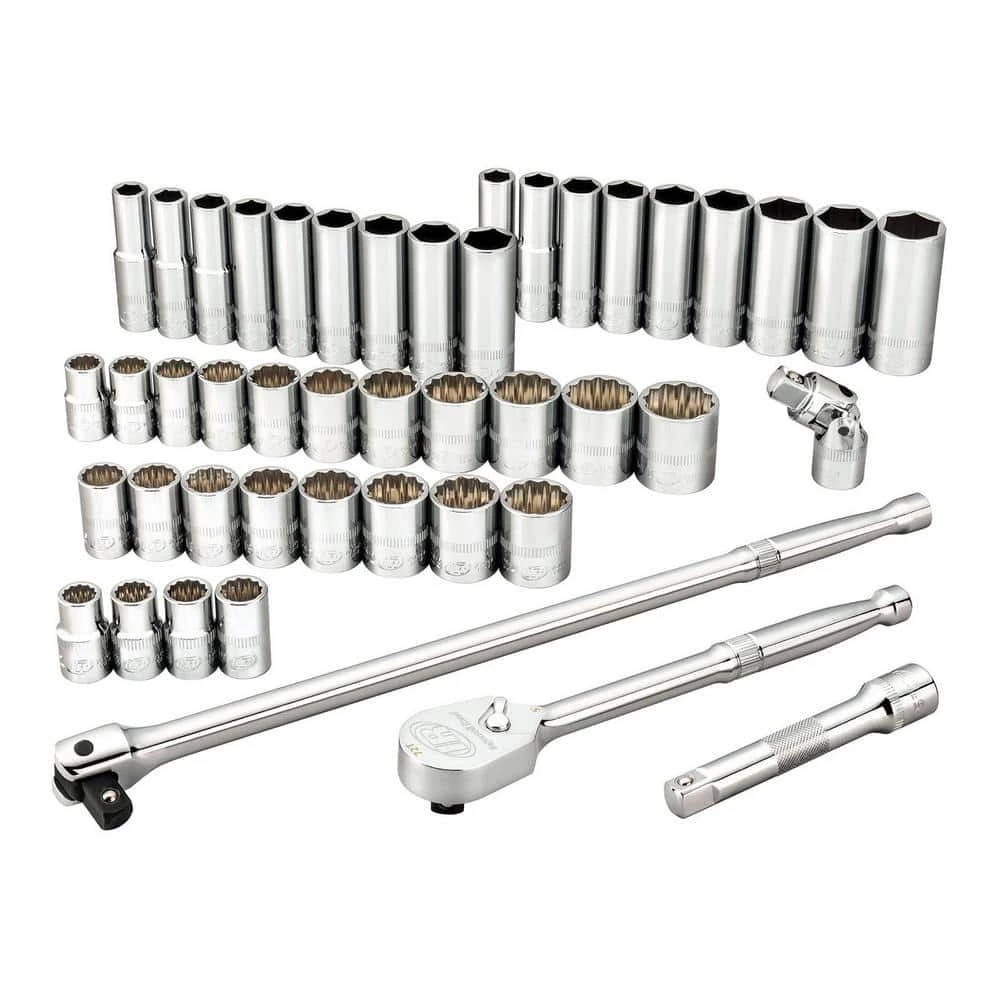 45 Piece 1/2 Inch Drive SAE/Metric Master Mechanics Tool Set by Ingersoll Rand 1 45 Piece 1/2 Inch Drive SAE/Metric Master Mechanics Tool Set by Ingersoll Rand