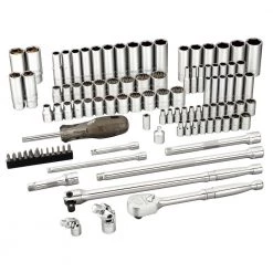 101 Piece 1/4 and 3/8 Inch Drive SAE/Metric Master Mechanics Tool Set by Ingersoll Rand