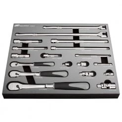 19 Piece Master Ratchet and Socket Accessory Set by Ingersoll Rand