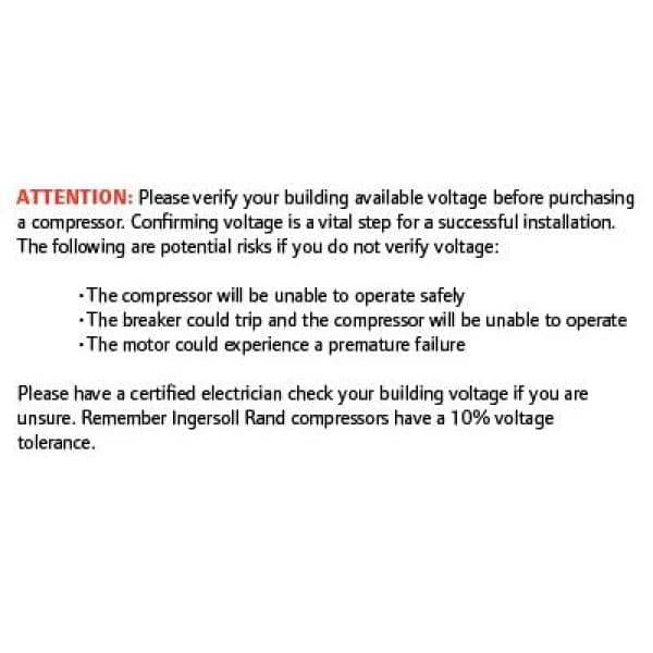 Type 30 Reciprocating 80 Gal. 5 HP Electric 230-Volt, Single Phase Air Compressor by Ingersoll Rand 2 Type 30 Reciprocating 80 Gal. 5 HP Electric 230-Volt, Single Phase Air Compressor by Ingersoll Rand - Image 2