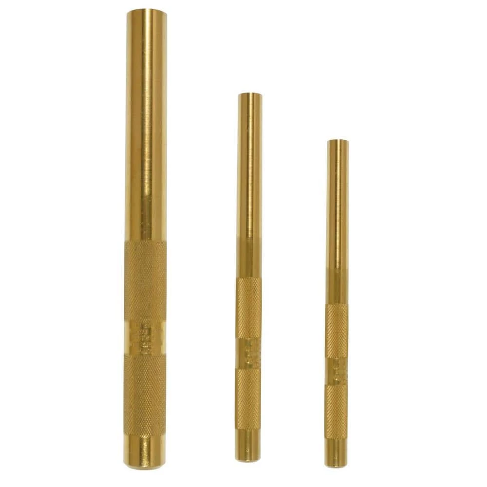 Large Brass Drift Punch Set (3-Piece) by Mayhew 1 Large Brass Drift Punch Set (3-Piece) by Mayhew