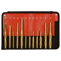 Brass Metric Punch and Scraper Set (12-Piece) by Mayhew