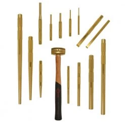 Brass Punch and Scraper Set (15-Piece) by Mayhew
